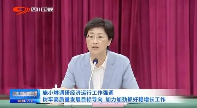 四川史上第一位女省长诞生  施小琳正式当选四川省省长