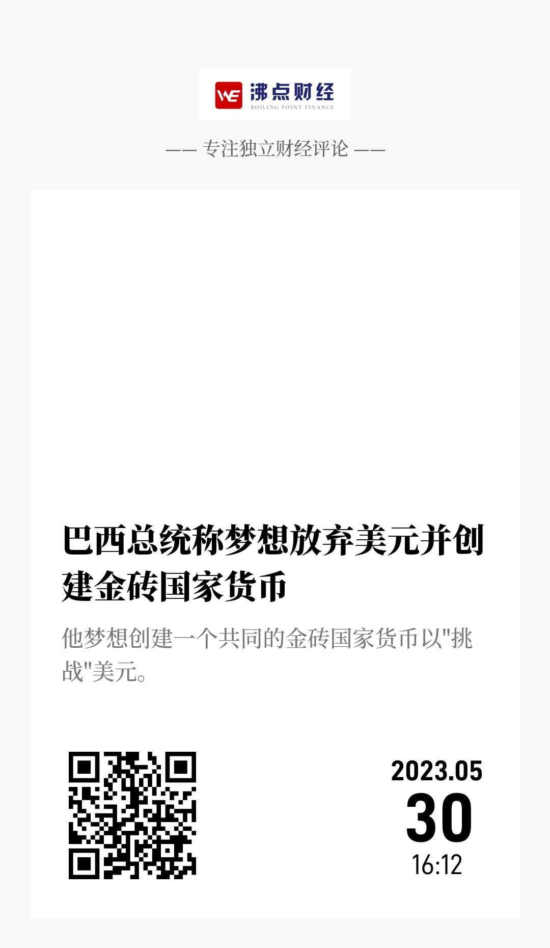 巴西总统称梦想放弃美元并创建金砖国家货币 - 海报